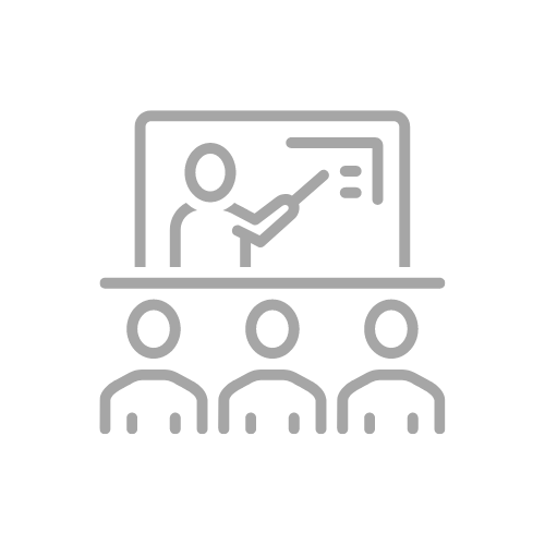 ikon for undervisning, kurser og workshops