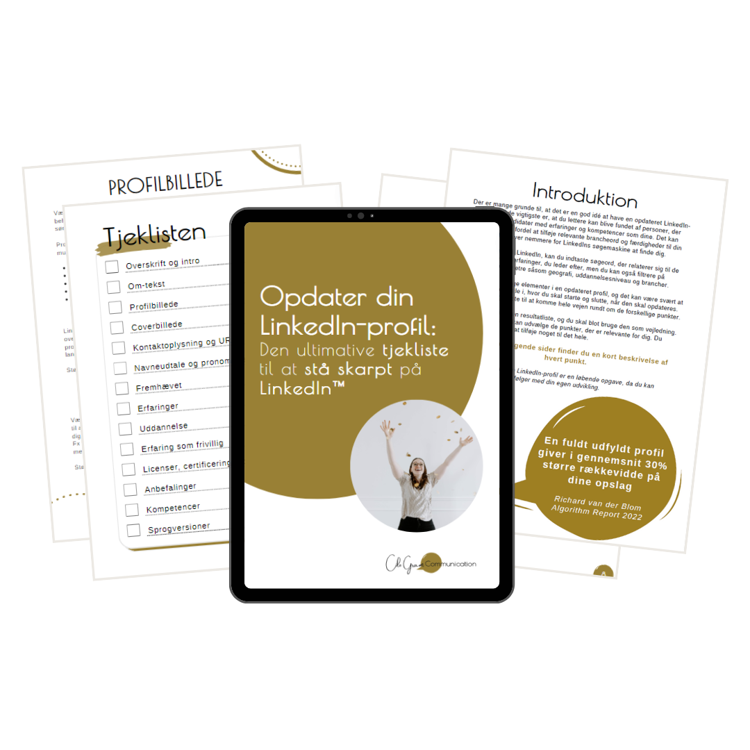 Online profiltjekliste til LinkedIn
